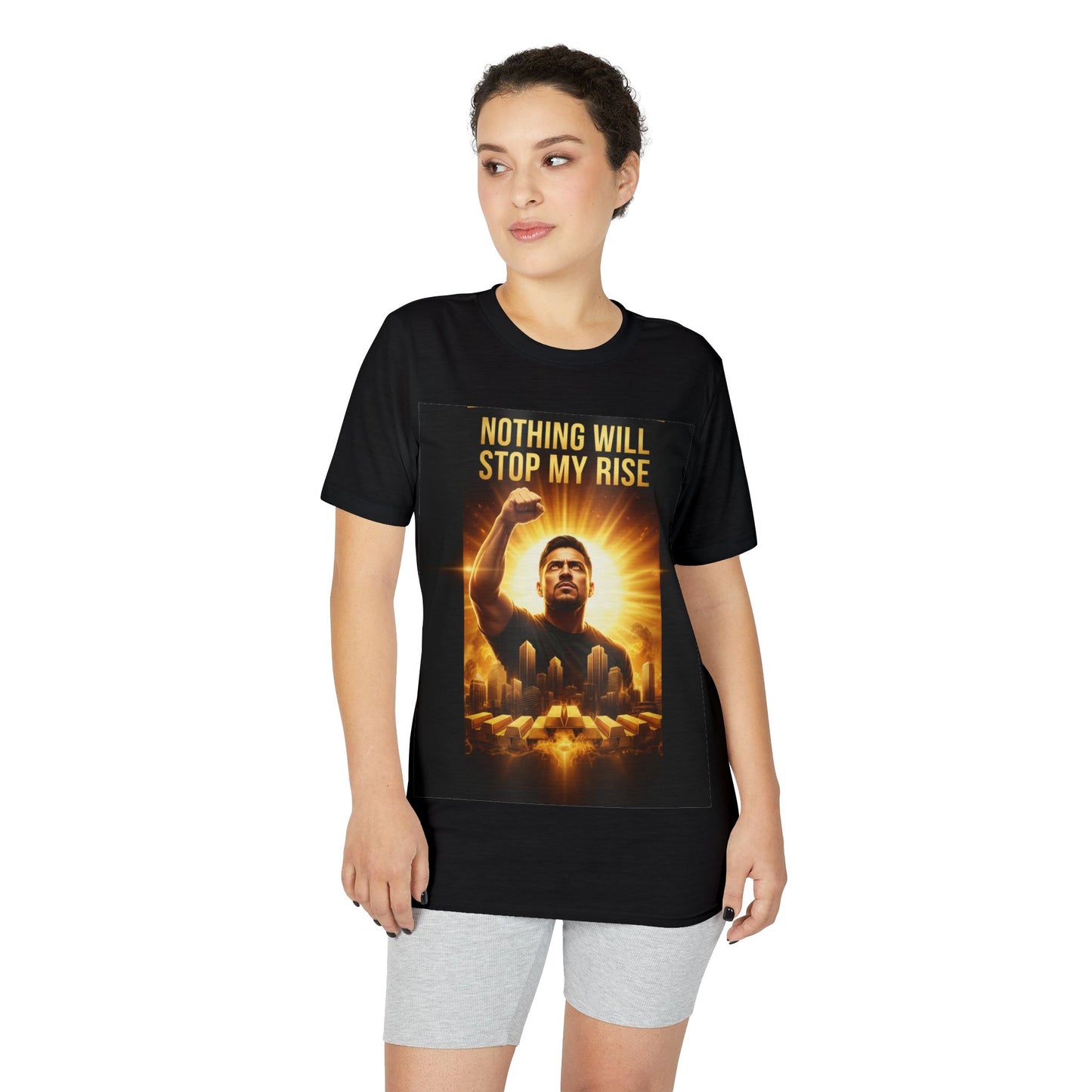 Motivational Graphic T-Shirt — "Nothing Will Stop My Rise" Inspirational Tee