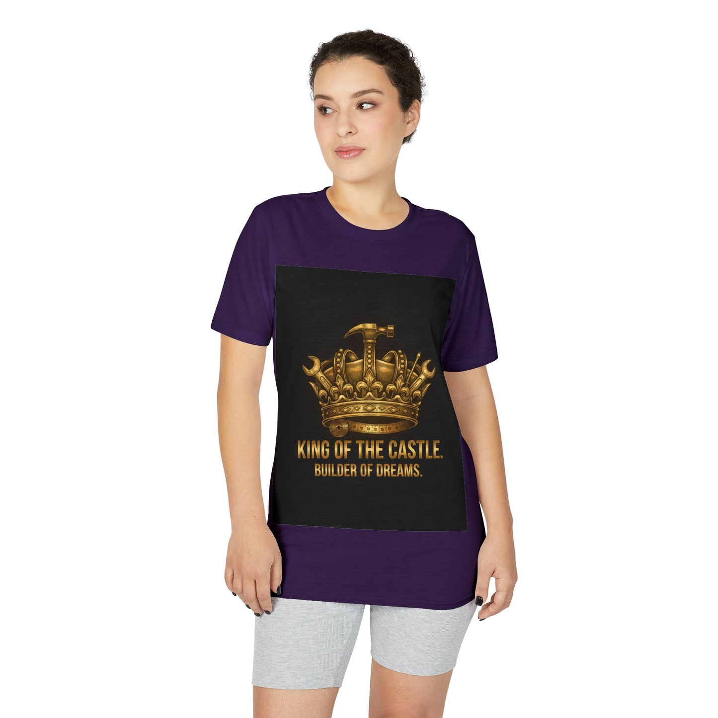 King of the Castle T-Shirt — Builder of Dreams Gold Crown Tee