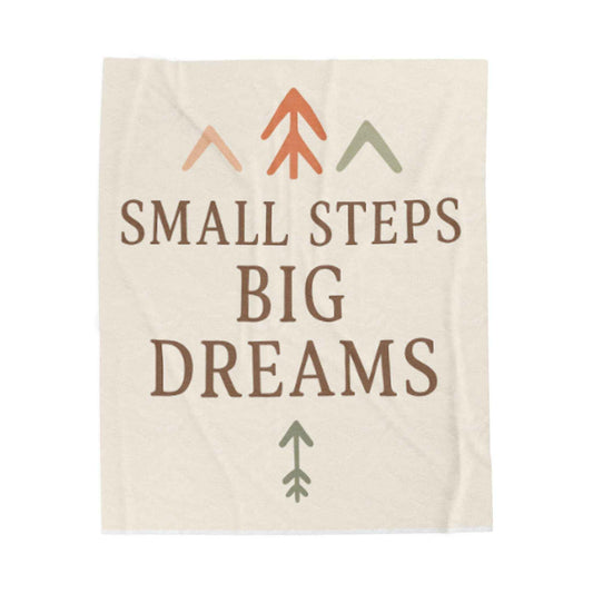 Cozy Inspirational Plush Blanket, Soft Throw for Home, Gift for Kids, Motivational Decor, Cute Nursery Accessory