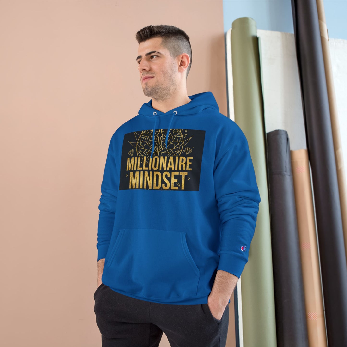 Millionaire Mindset Hoodie — Motivational Champion Pullover