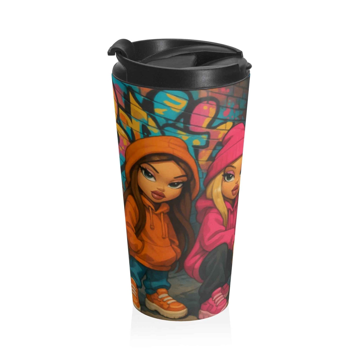 Vibrant Stainless Steel Travel Mug for the Urban Explorer, Insulated Coffee Cup, Street Art Travel Tumblers, Gift for Trendsetters, [...]