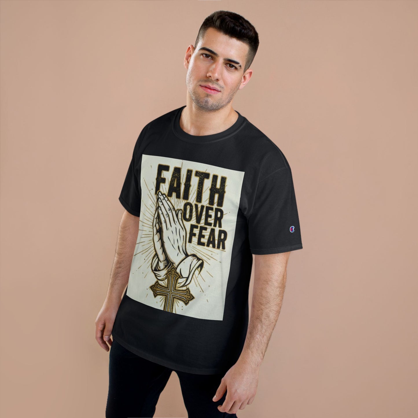 Faith Over Fear Prayer Hands T-Shirt