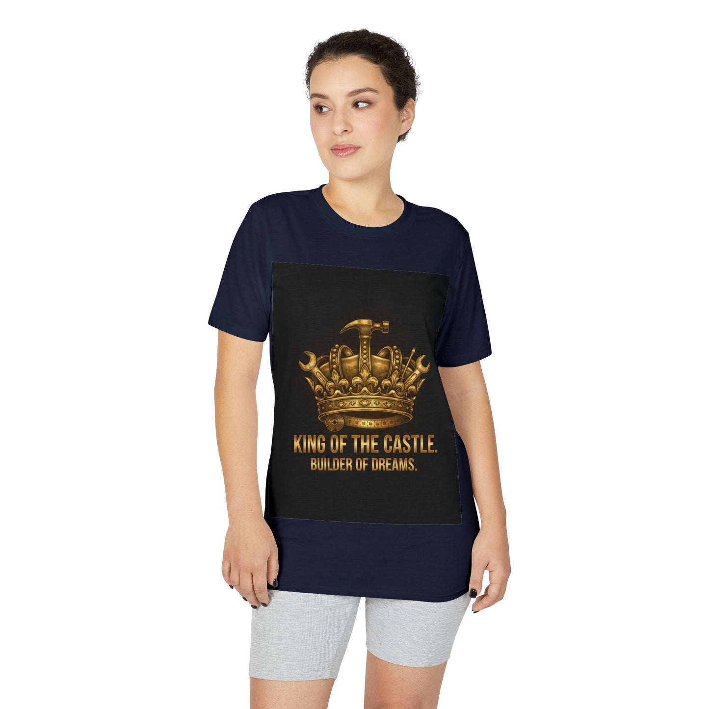 King of the Castle T-Shirt — Builder of Dreams Gold Crown Tee