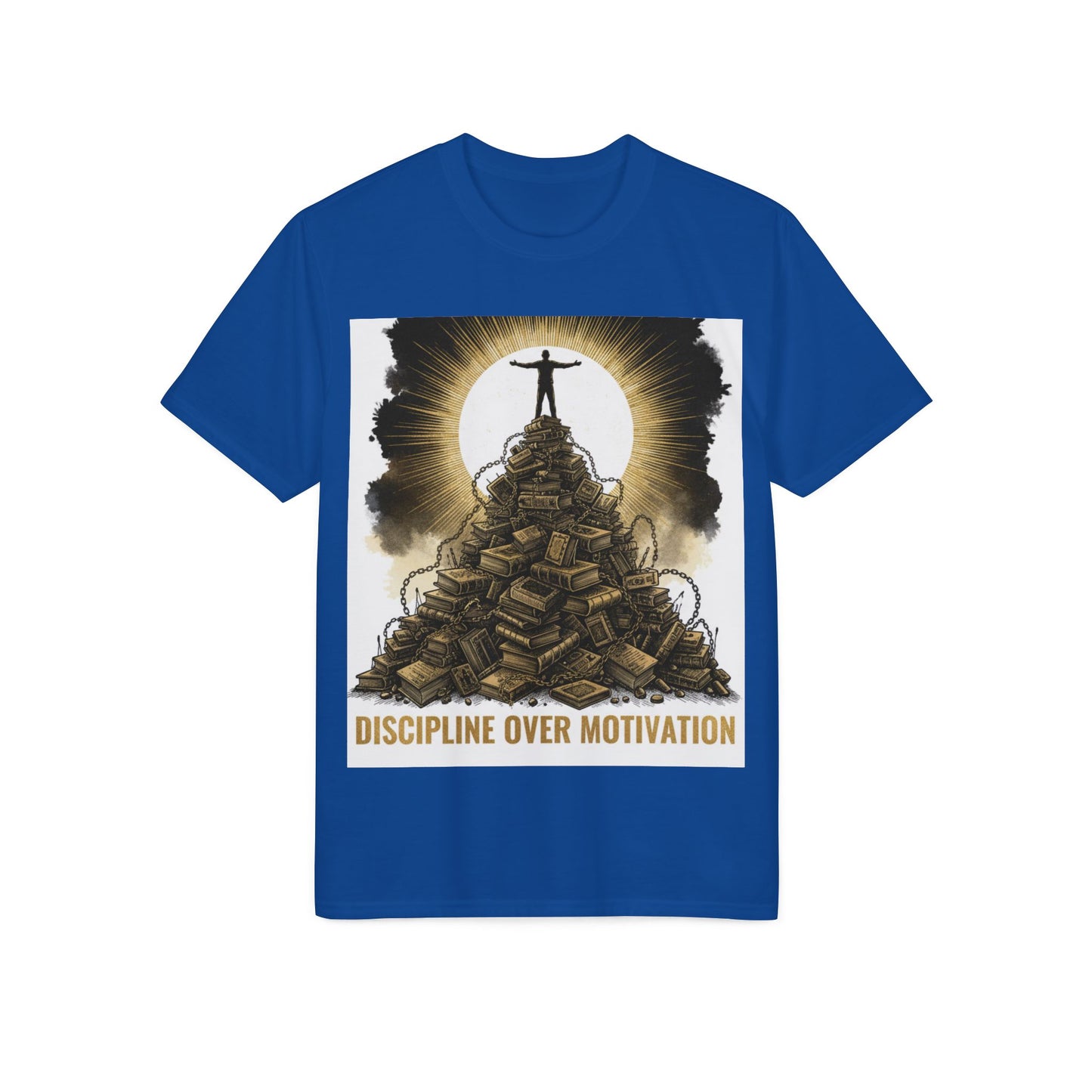 Discipline Over Motivation T-Shirt — Motivational Fitness Tee
