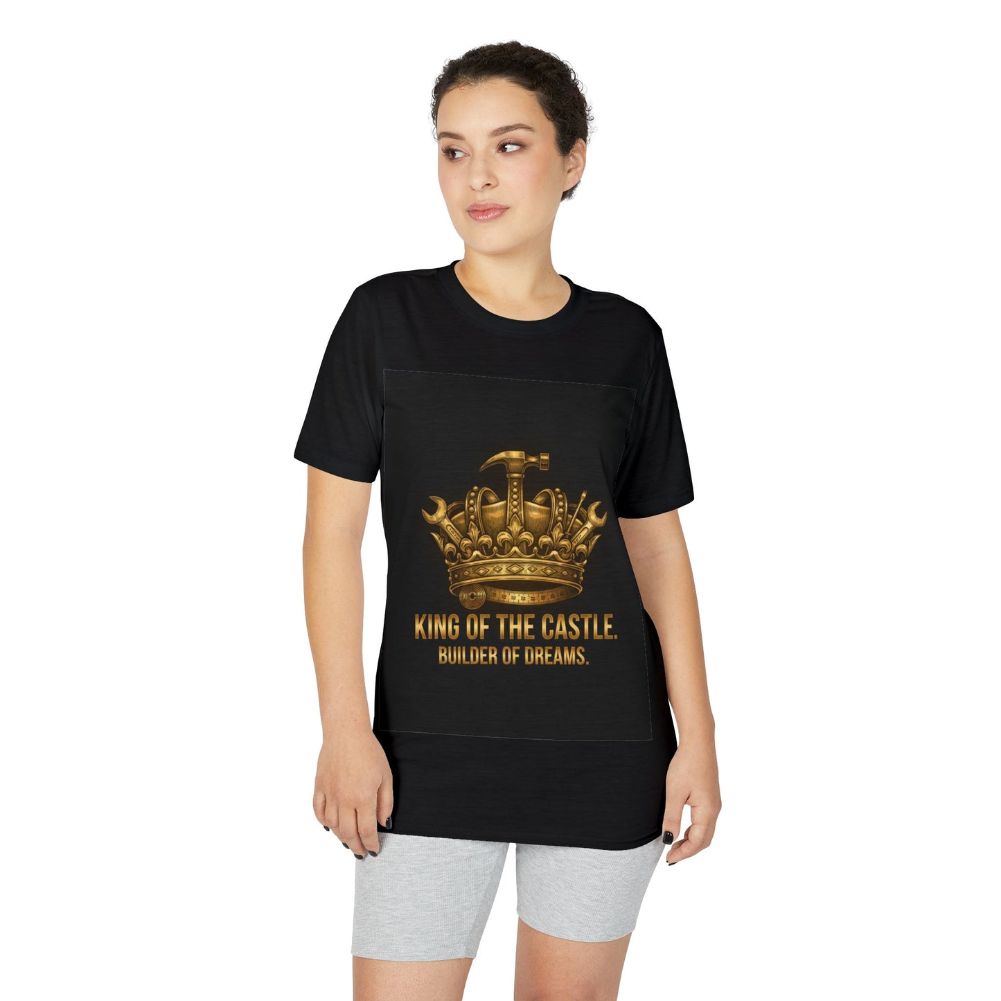King of the Castle T-Shirt — Builder of Dreams Gold Crown Tee