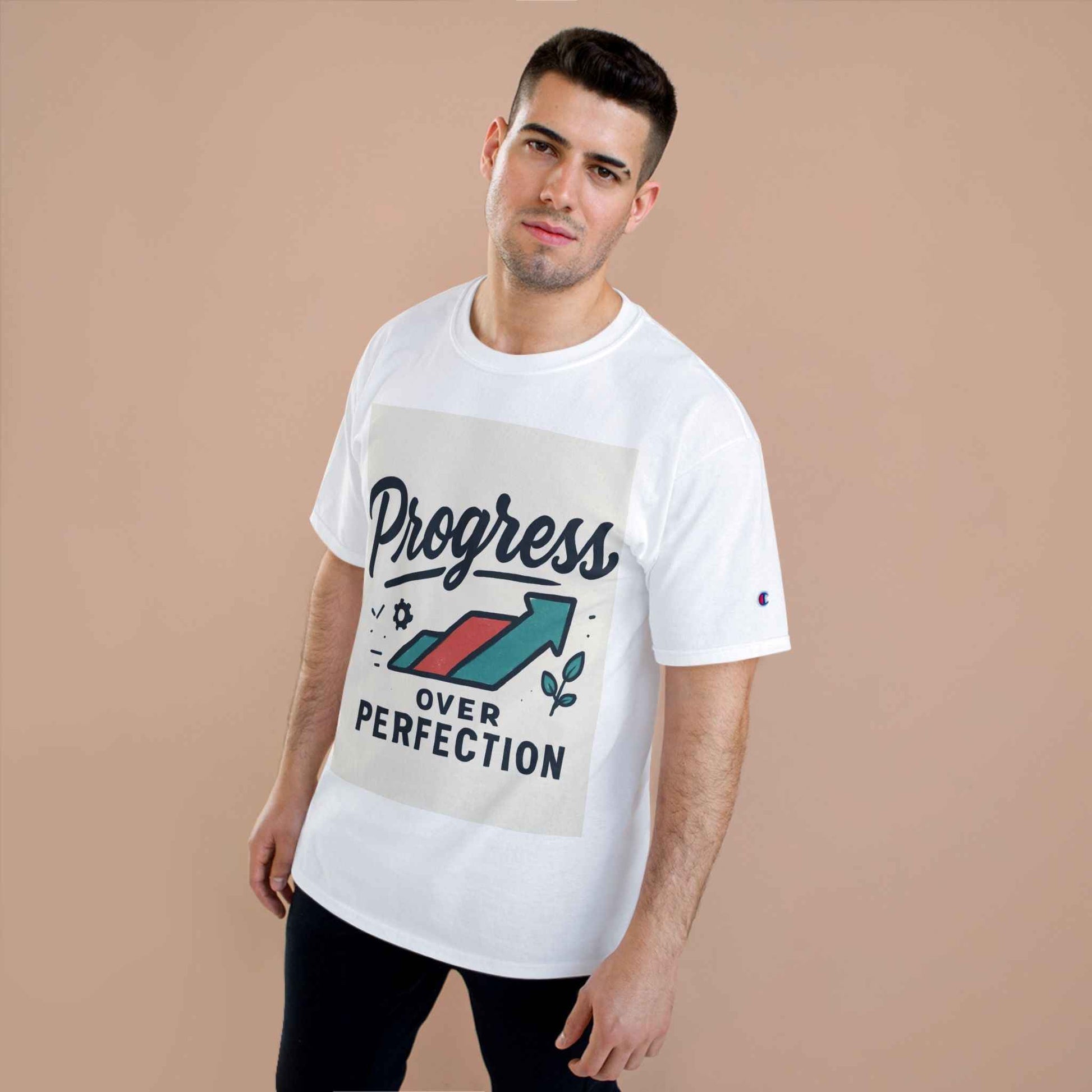 Progress Over Perfection T-Shirt — Motivational Champion Tee