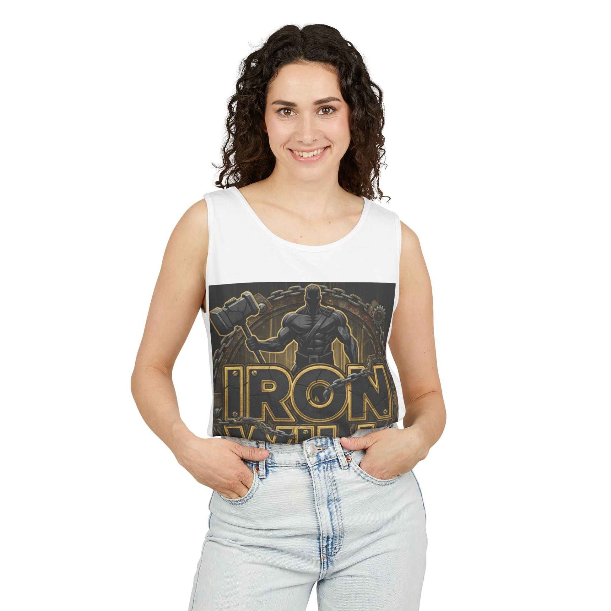 Iron Will Gym Tank Top — Motivational Workout Tank for Weightlifters