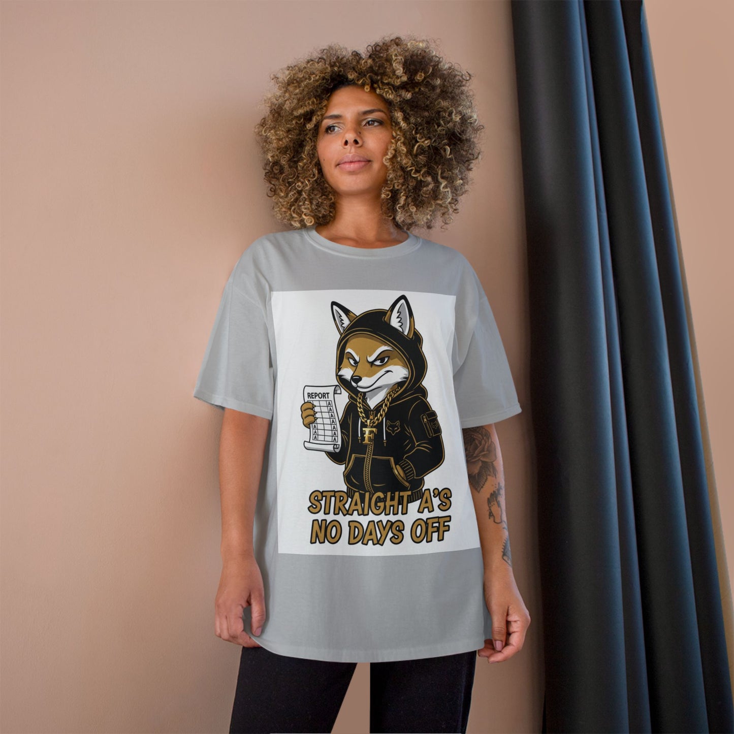 Straight A's No Days Off T-Shirt — Student Champion Tee