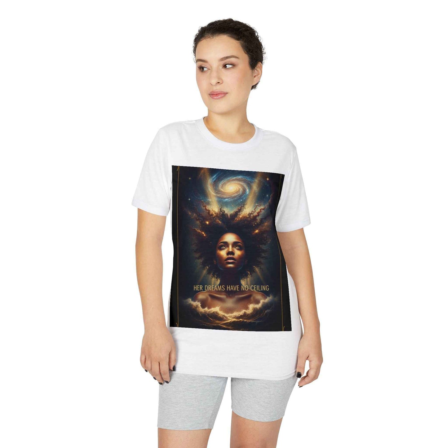 Cosmic Queen T-Shirt — 'Her Dreams Have No Ceiling' Inspirational Graphic Tee