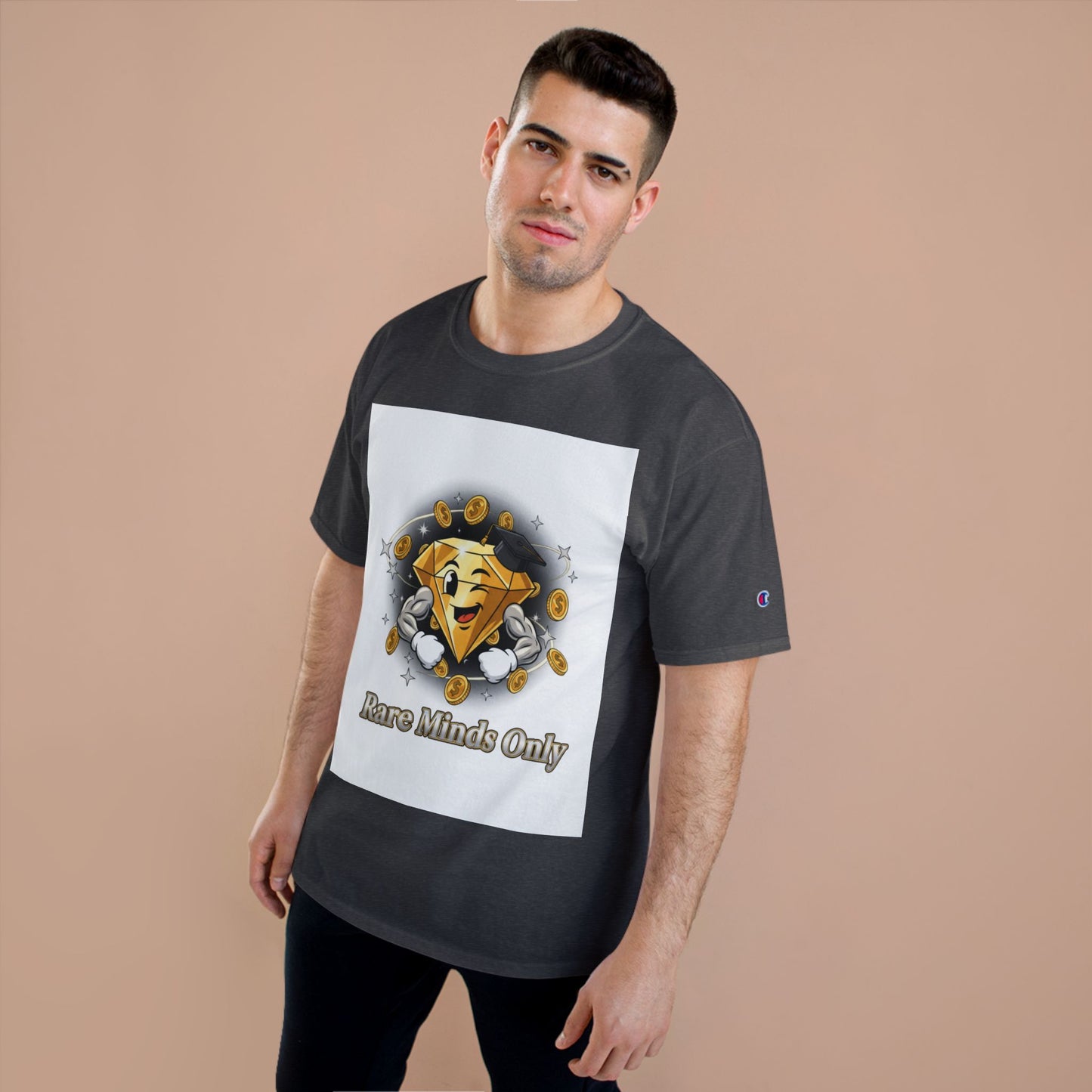 Rare Minds Only T-Shirt — Crypto Coin Champion Graphic Tee