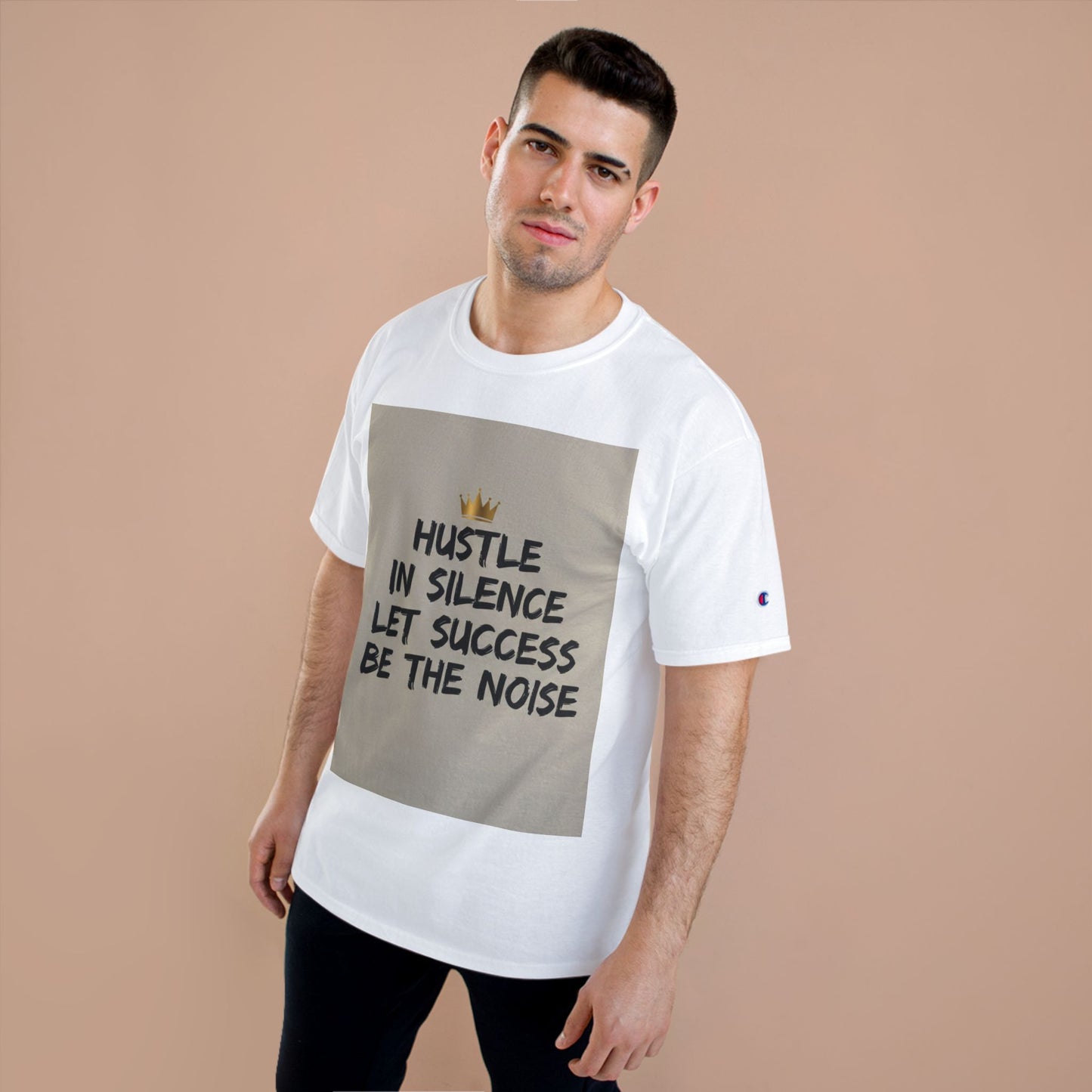 Hustle in Silence T-Shirt — "Let Success Be The Noise" Motivational Tee