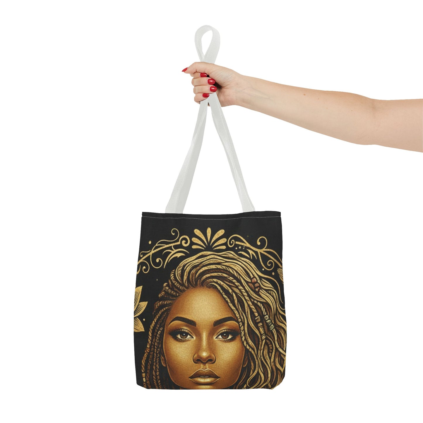 Tote — Beautifully Mixed Black & Gold Afrocentric Portrait Tote Bag