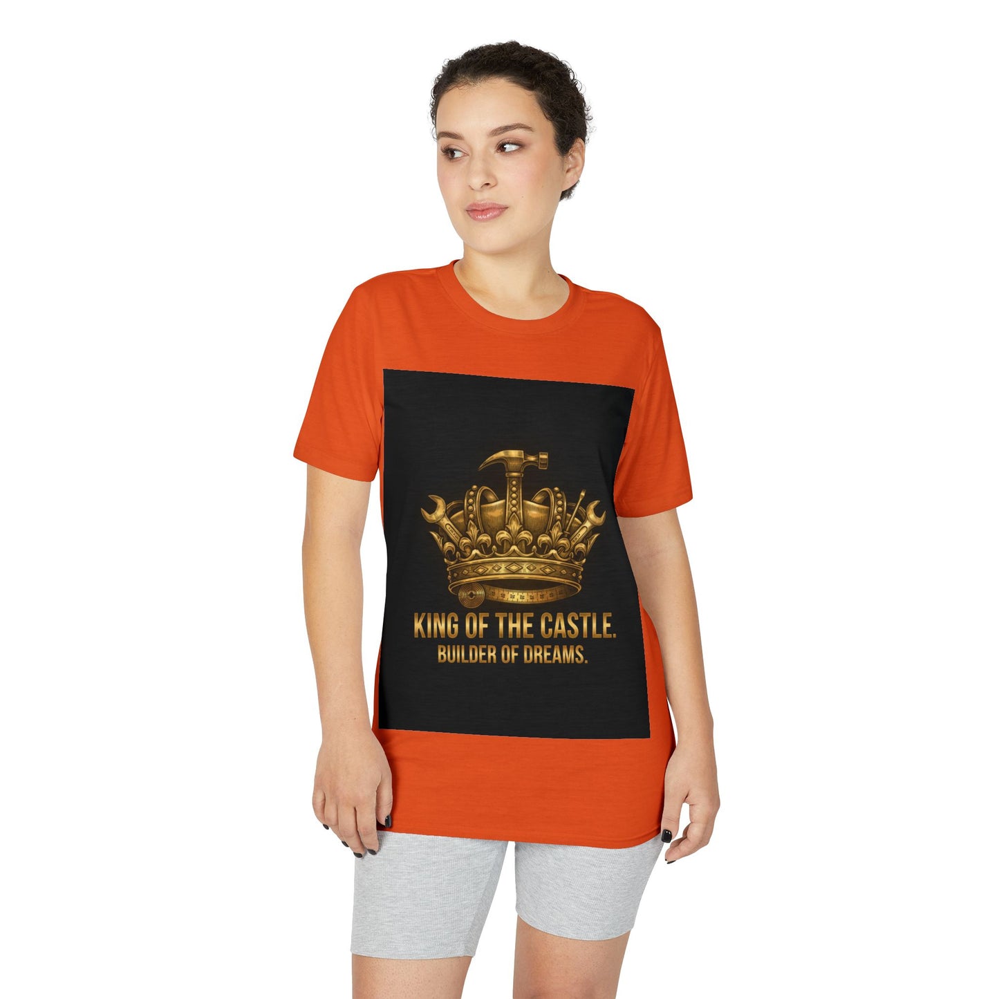 King of the Castle T-Shirt — Builder of Dreams Gold Crown Tee