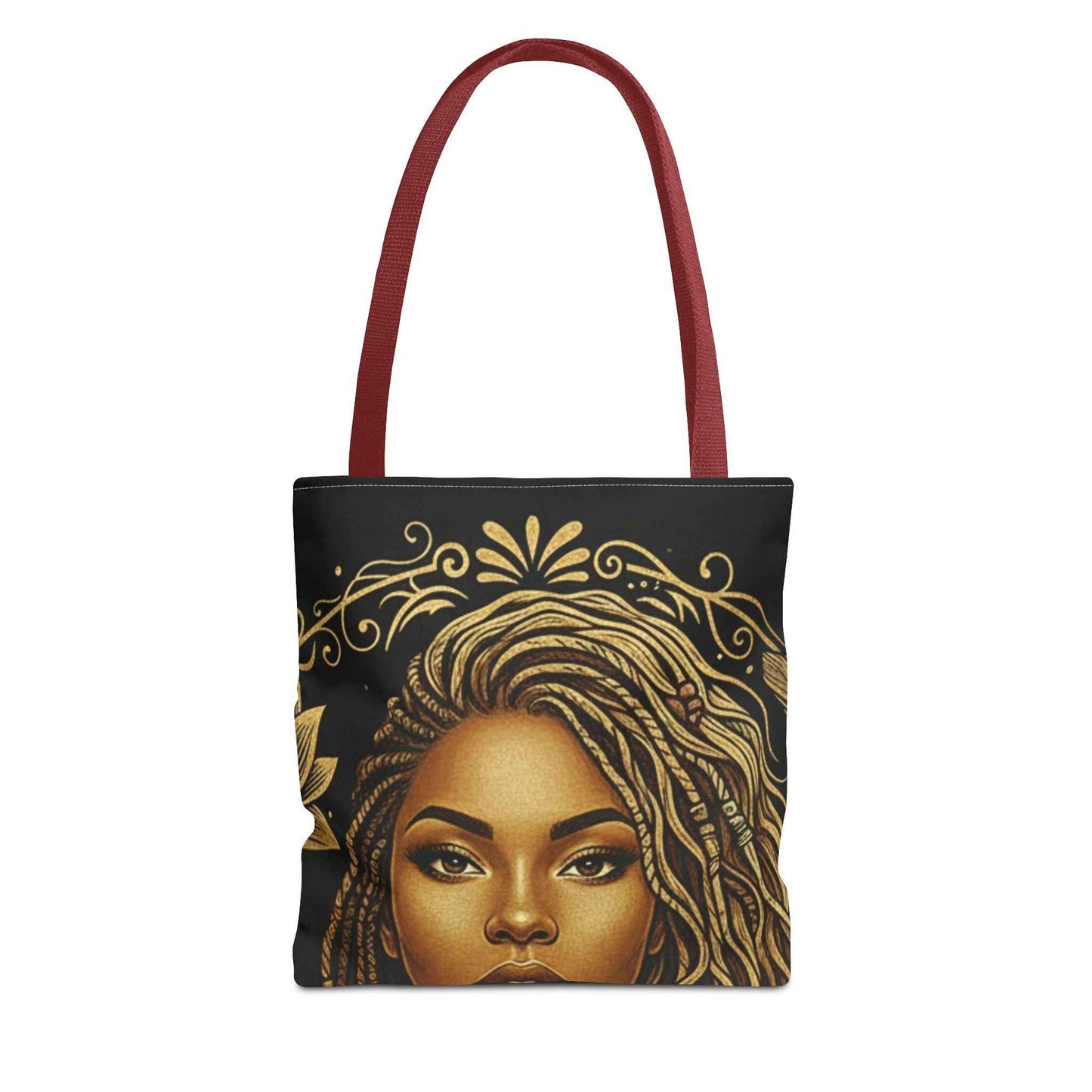 Tote — Beautifully Mixed Black & Gold Afrocentric Portrait Tote Bag