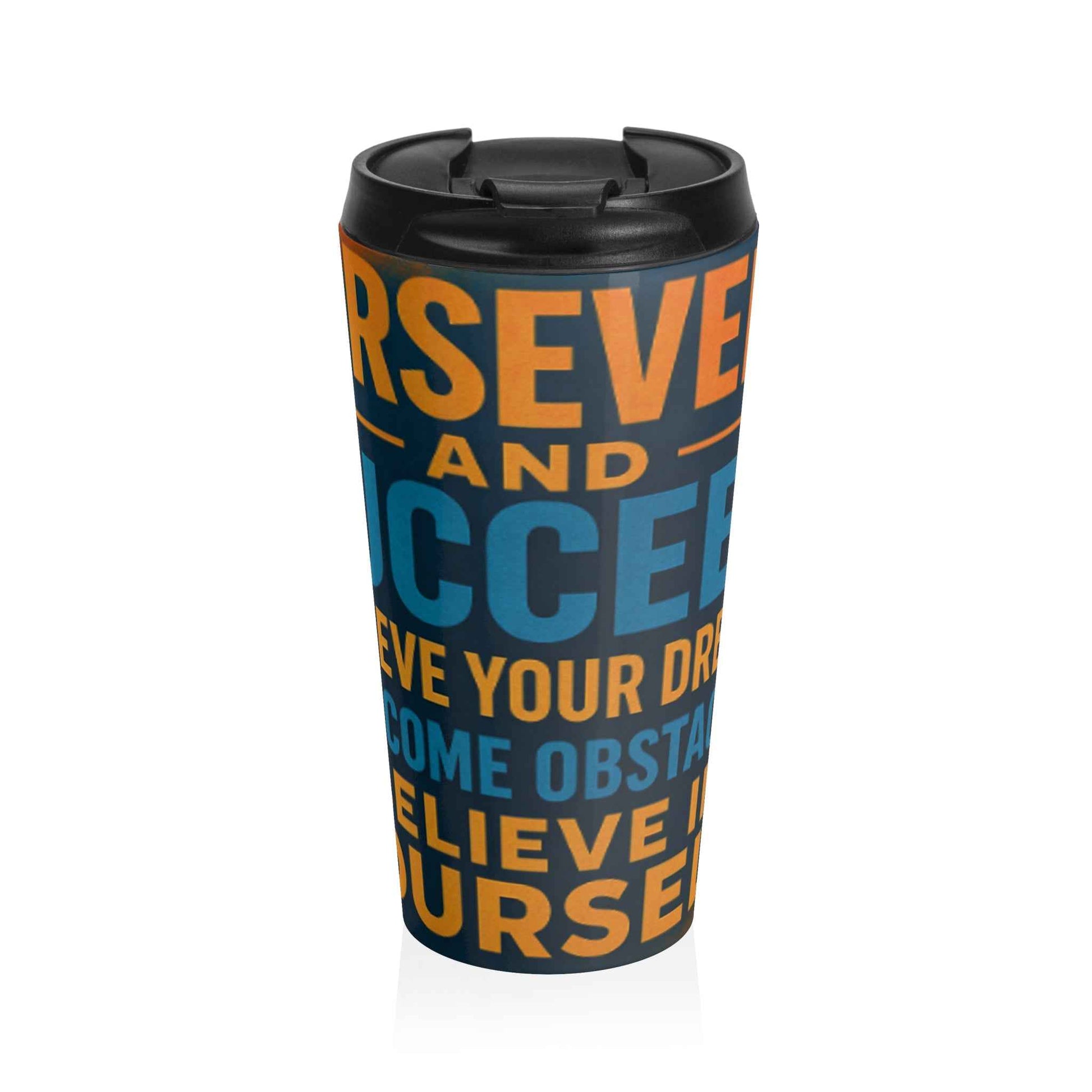 Personalized Inspirational Stainless Steel Travel Mug - Motivation, Coffee Tumbler, Gift for Nurses, Dreams, Perseverance