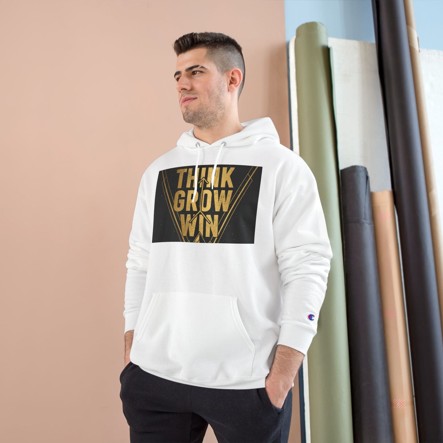 Think Grow Win Hoodie — Motivational Champion Pullover
