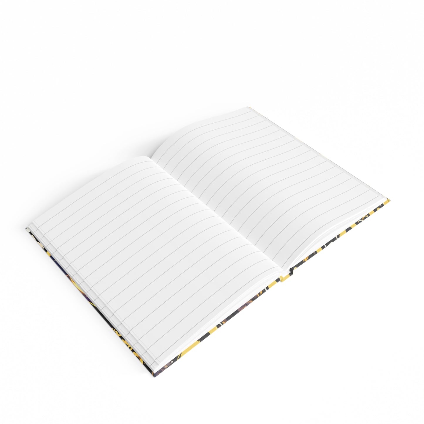 Crypto Mascot Gold Journal — Ruled Lined Notebook with Energetic Gem Character