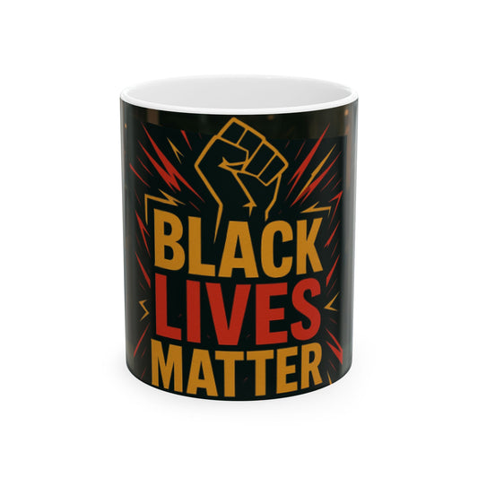Empowerment Mug - Black Lives Matter Design, Coffee Cup, Activist Gift, Equality Mug, Social Justiceware, Inspirational Drinkware  Digital Art