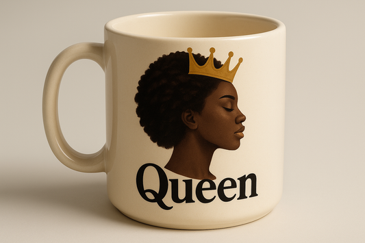 3D Coffee Mug with Queen Design