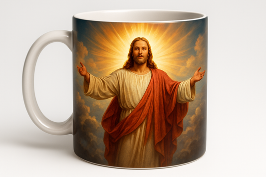 3D Jesus coffee mug design