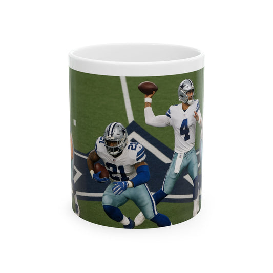Football Fan Ceramic Mug, NFL Coffee Cup, Sports Gift for Him, Team Spirit Mug, Personalized Mug for Men, Game Day Essentials  Digital Art