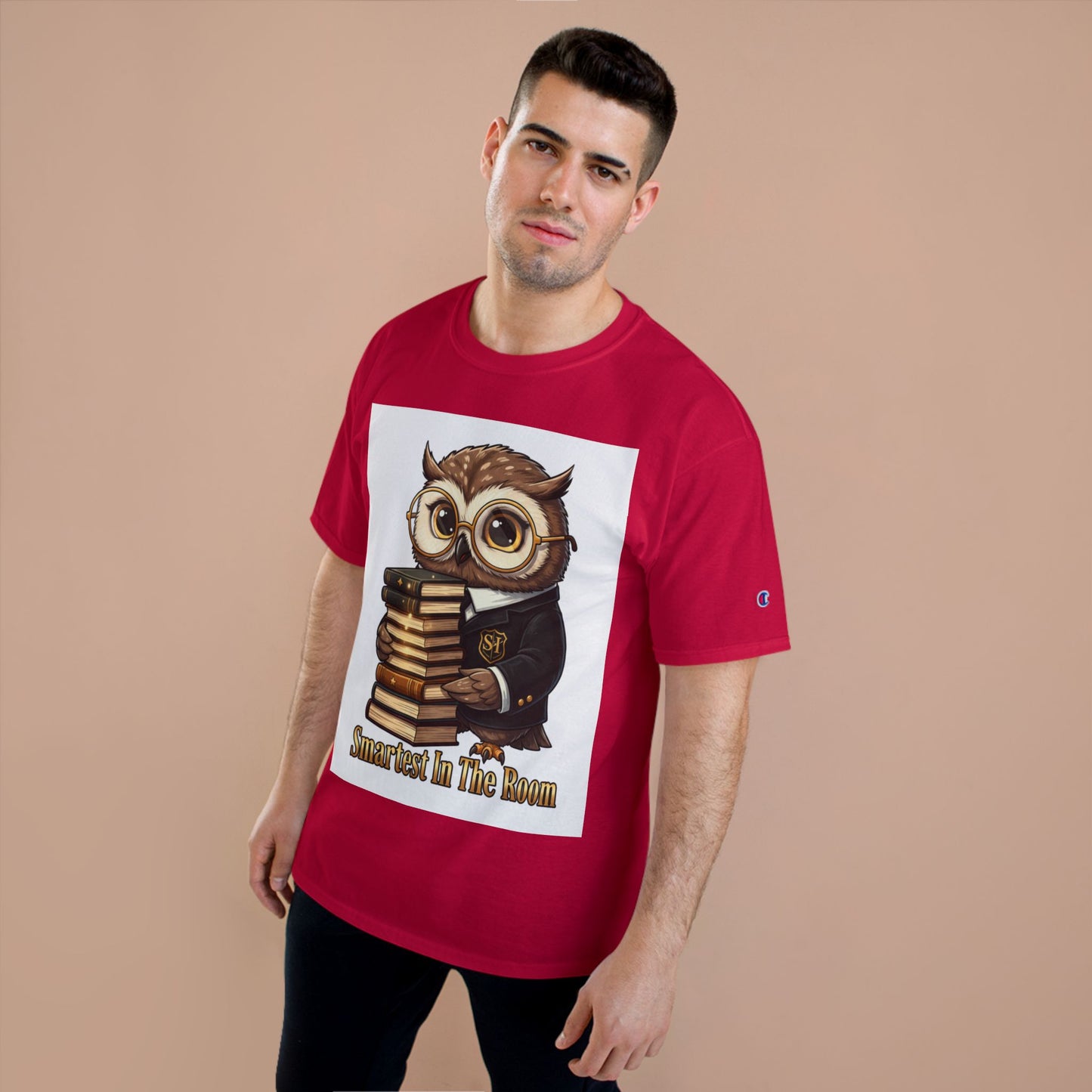 Smartest In The Room Owl T-Shirt — Cute Scholar Graphic Tee for Students & Teachers