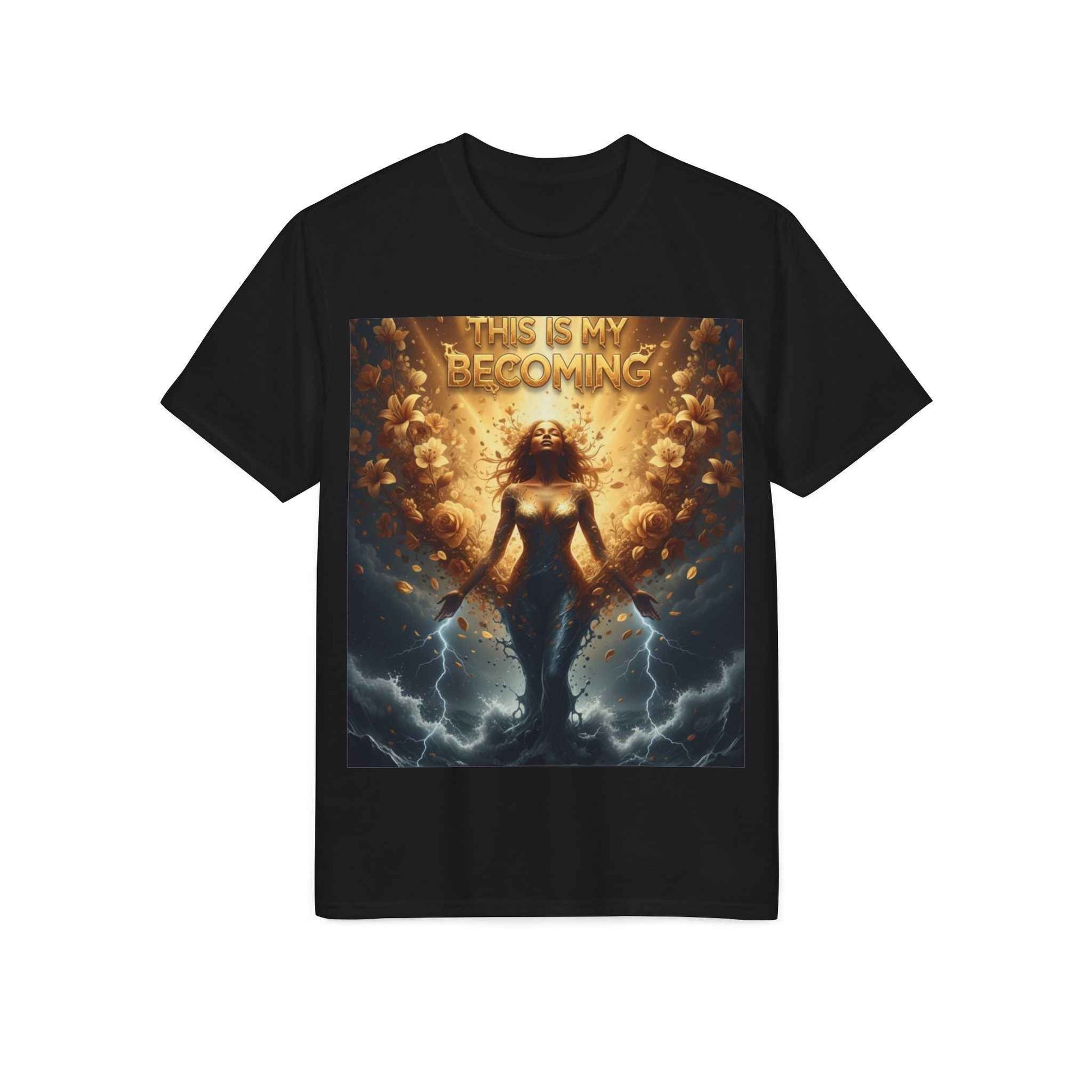 This Is My Becoming T-Shirt — Empowering Lightning Goddess Graphic Tee