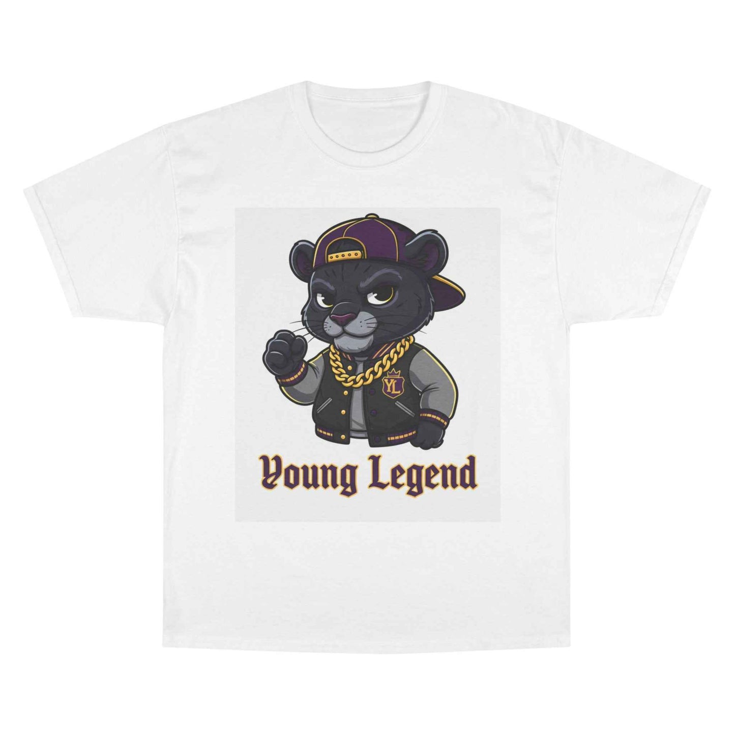 Young Legend Panther T-Shirt – 'Young Legend' Graphic Tee for Kids & Teens