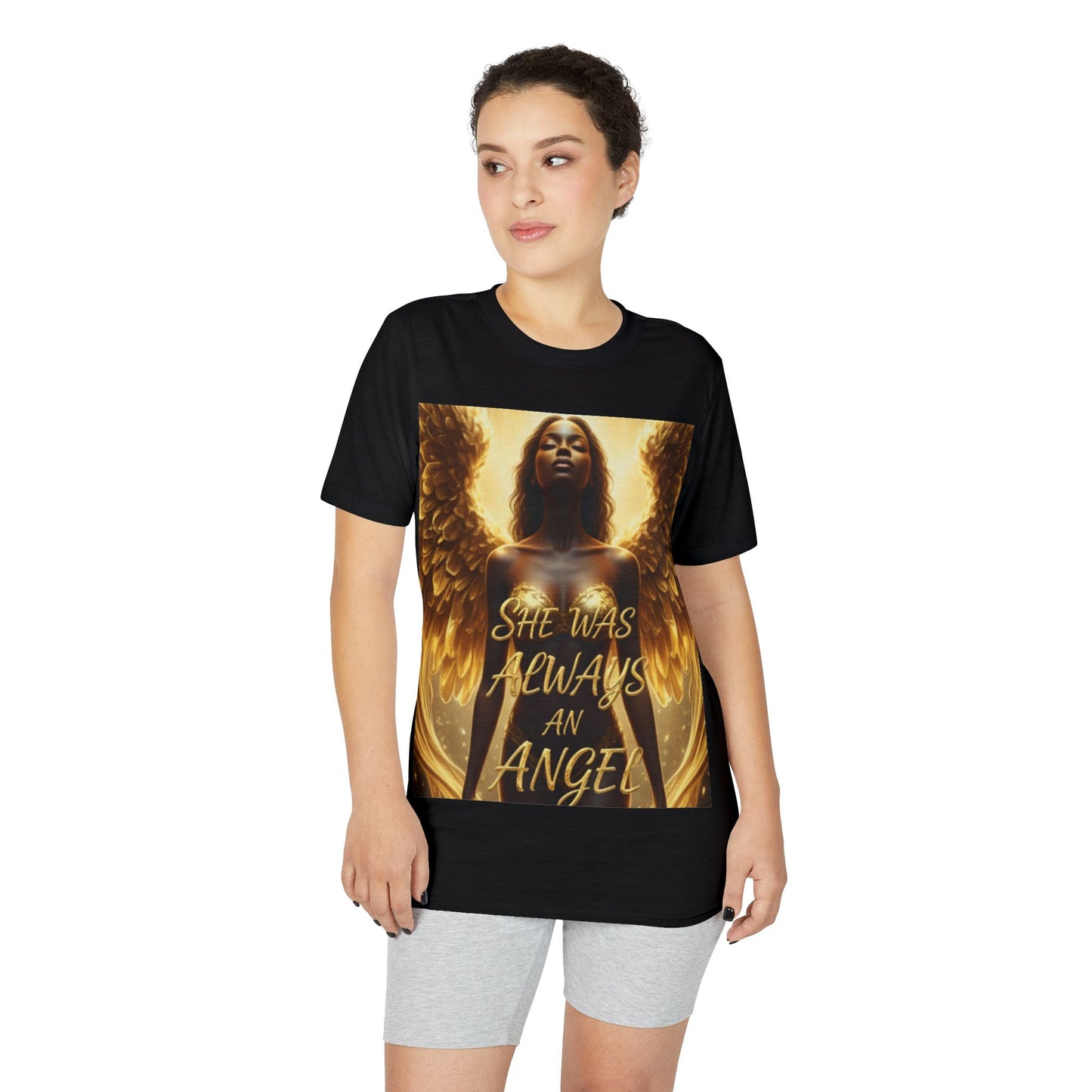 Angel Wings T-Shirt — "She Was Always An Angel" Inspirational Graphic Tee