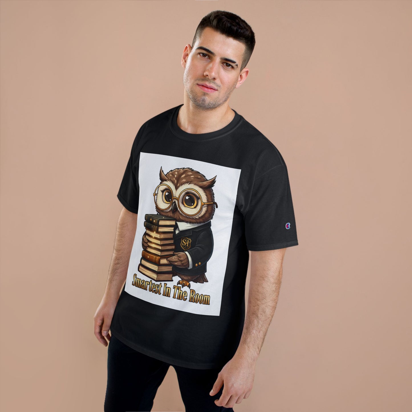 Smartest In The Room Owl T-Shirt — Cute Scholar Graphic Tee for Students & Teachers