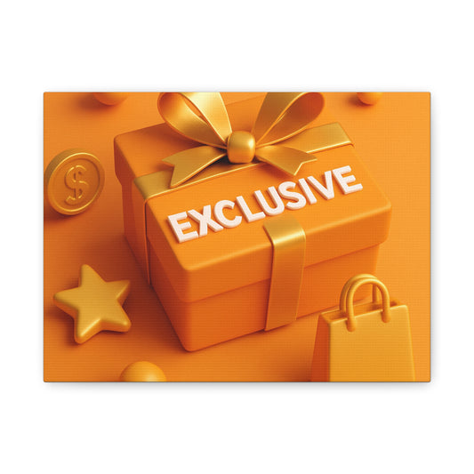 Exclusive Matte Canvas Art Print, Modern Wall Decor, Gift for Home, Birthday, Celebration, Holiday Decoration