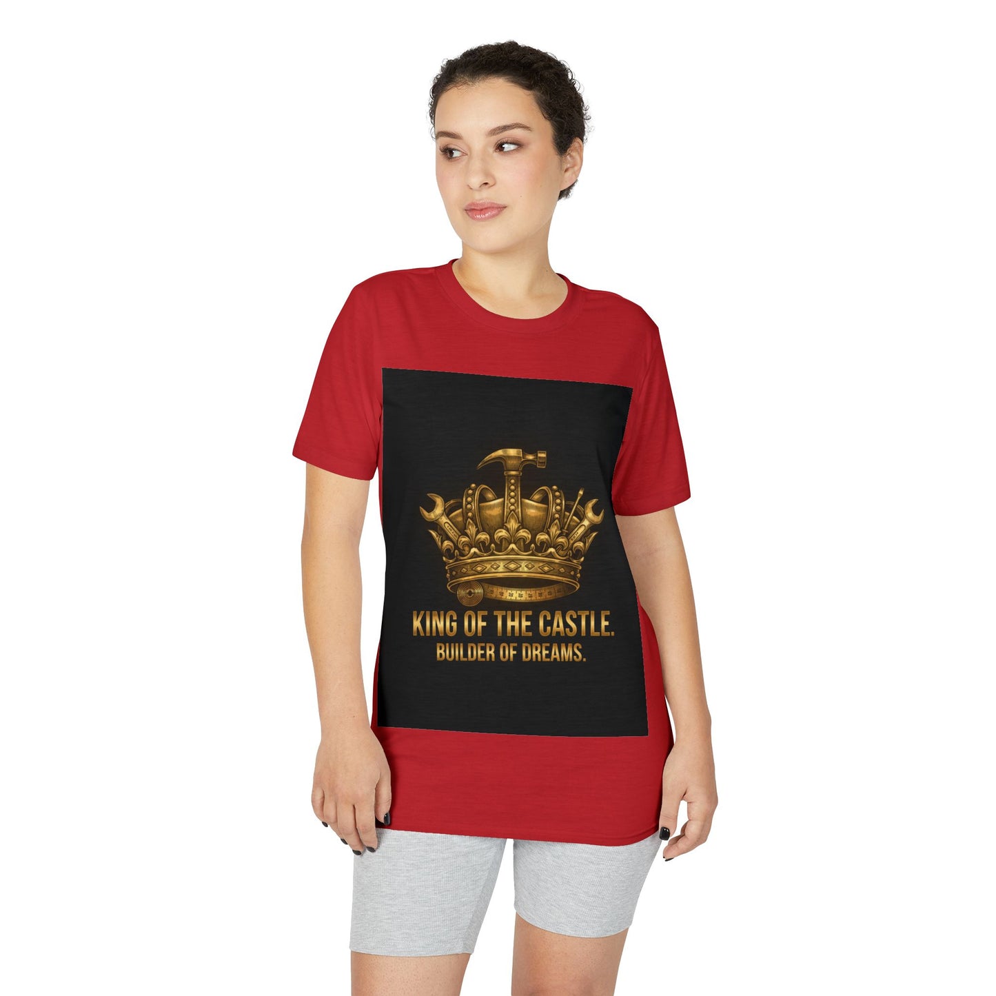 King of the Castle T-Shirt — Builder of Dreams Gold Crown Tee