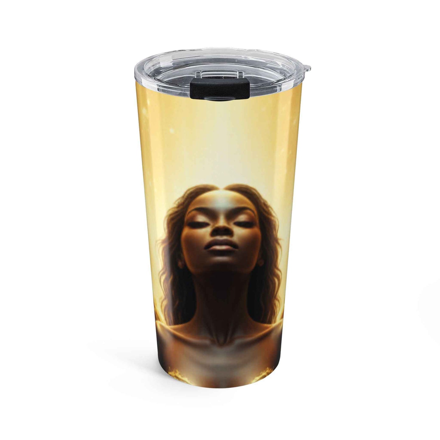 20oz Golden Goddess Tumbler — Luxe Inspirational Travel Cup