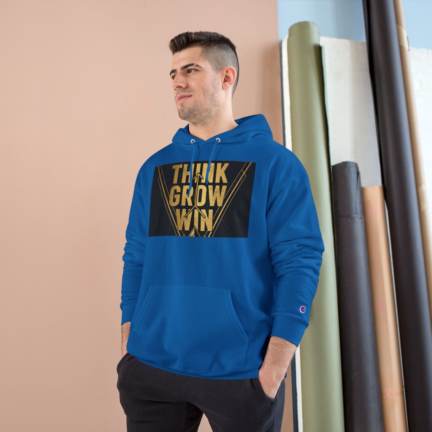 Think Grow Win Hoodie — Motivational Champion Pullover