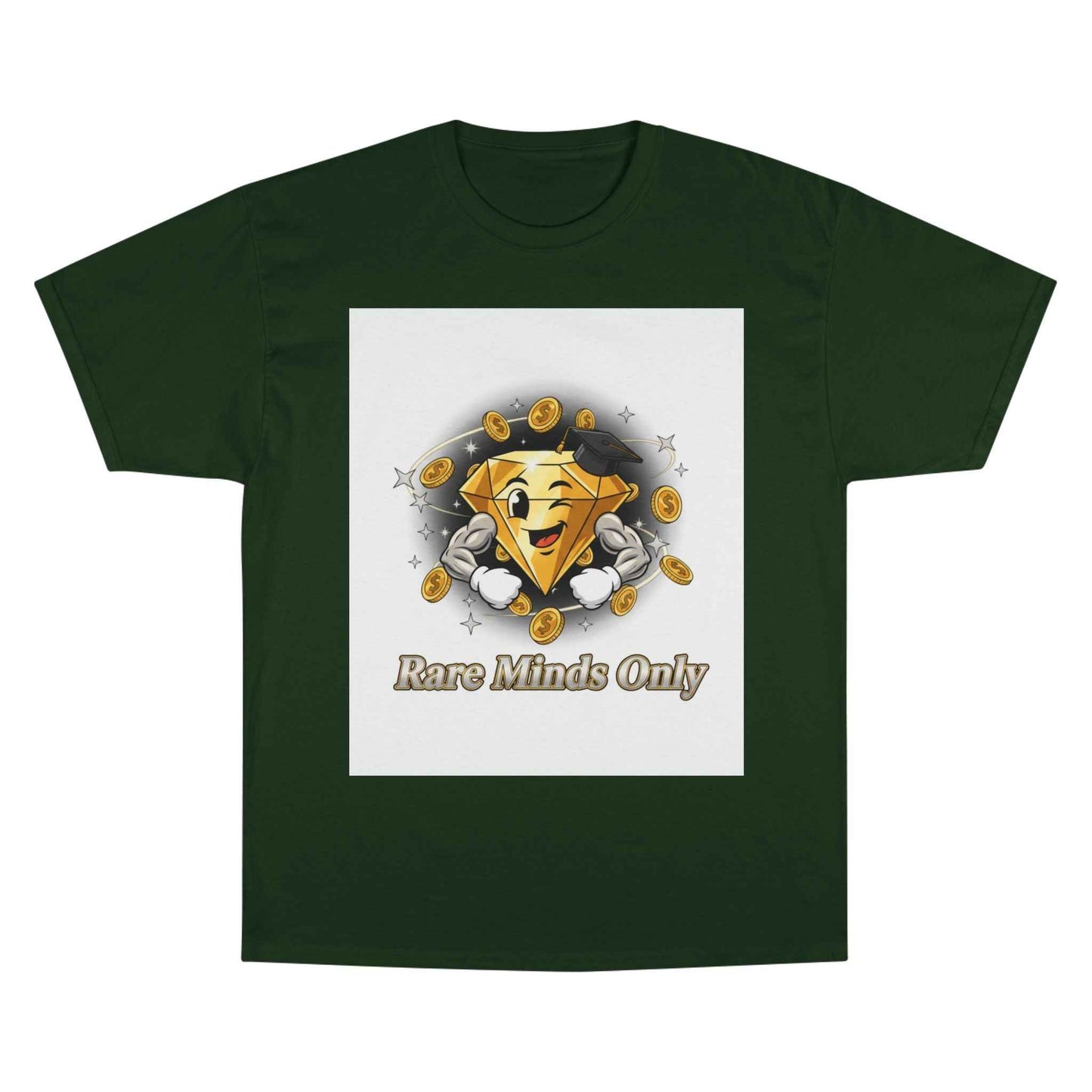 Rare Minds Only T-Shirt — Crypto Coin Champion Graphic Tee