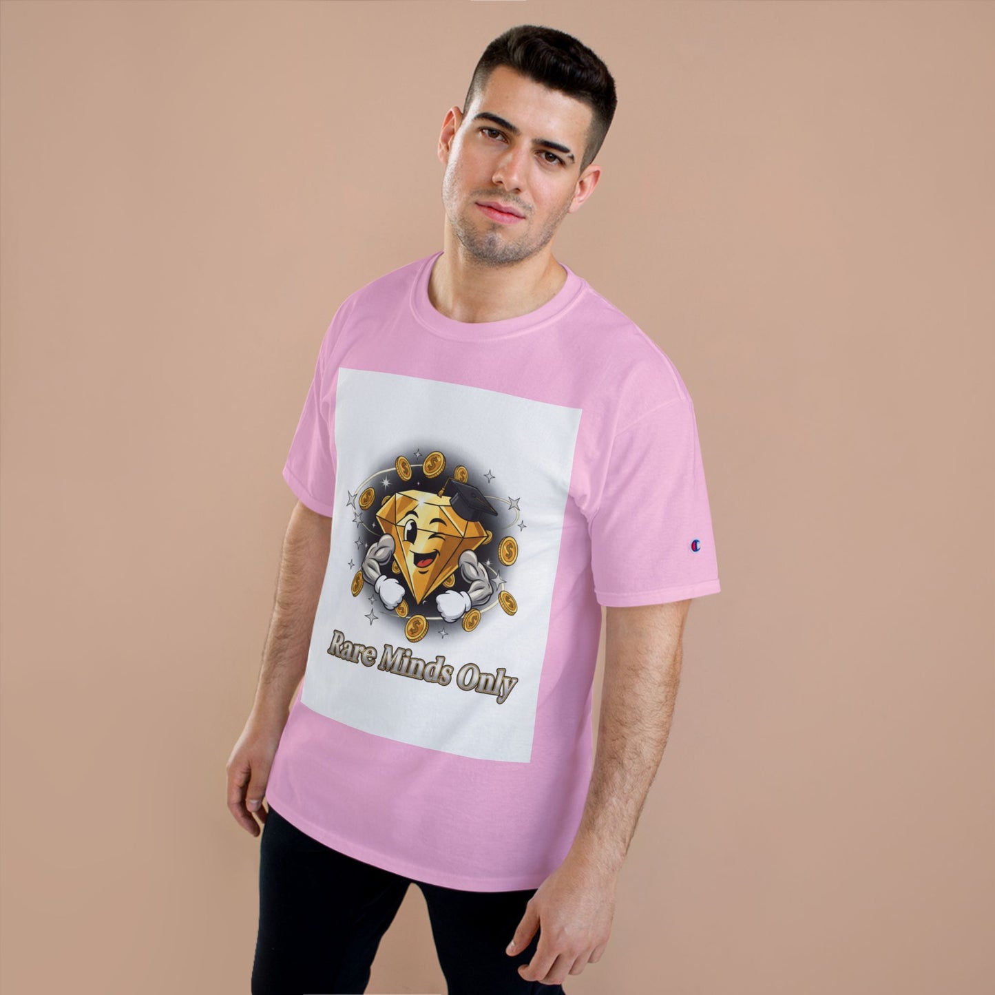 Rare Minds Only T-Shirt — Crypto Coin Champion Graphic Tee