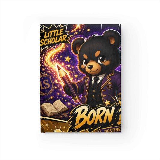Born Brilliant Kids' Journal — Motivational Bear School Notebook (Ruled)