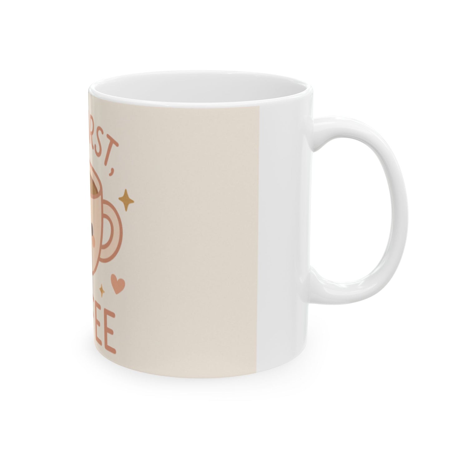 Cute Coffee Mug - Perfect Gift for Coffee Lovers, Breakfast Essential, Best Friends, Home Office  Digital Art