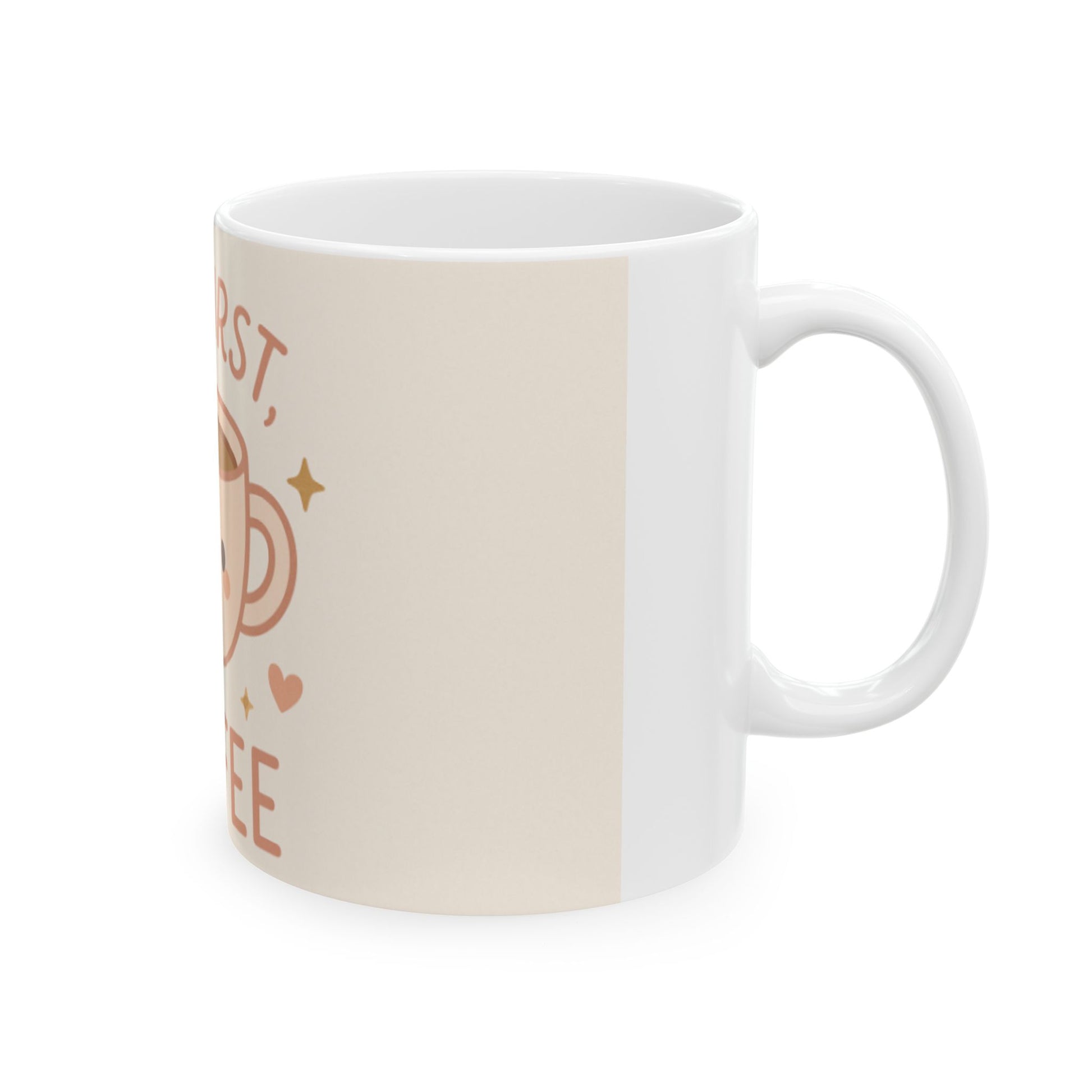 Cute Coffee Mug - Perfect Gift for Coffee Lovers, Breakfast Essential, Best Friends, Home Office  Digital Art