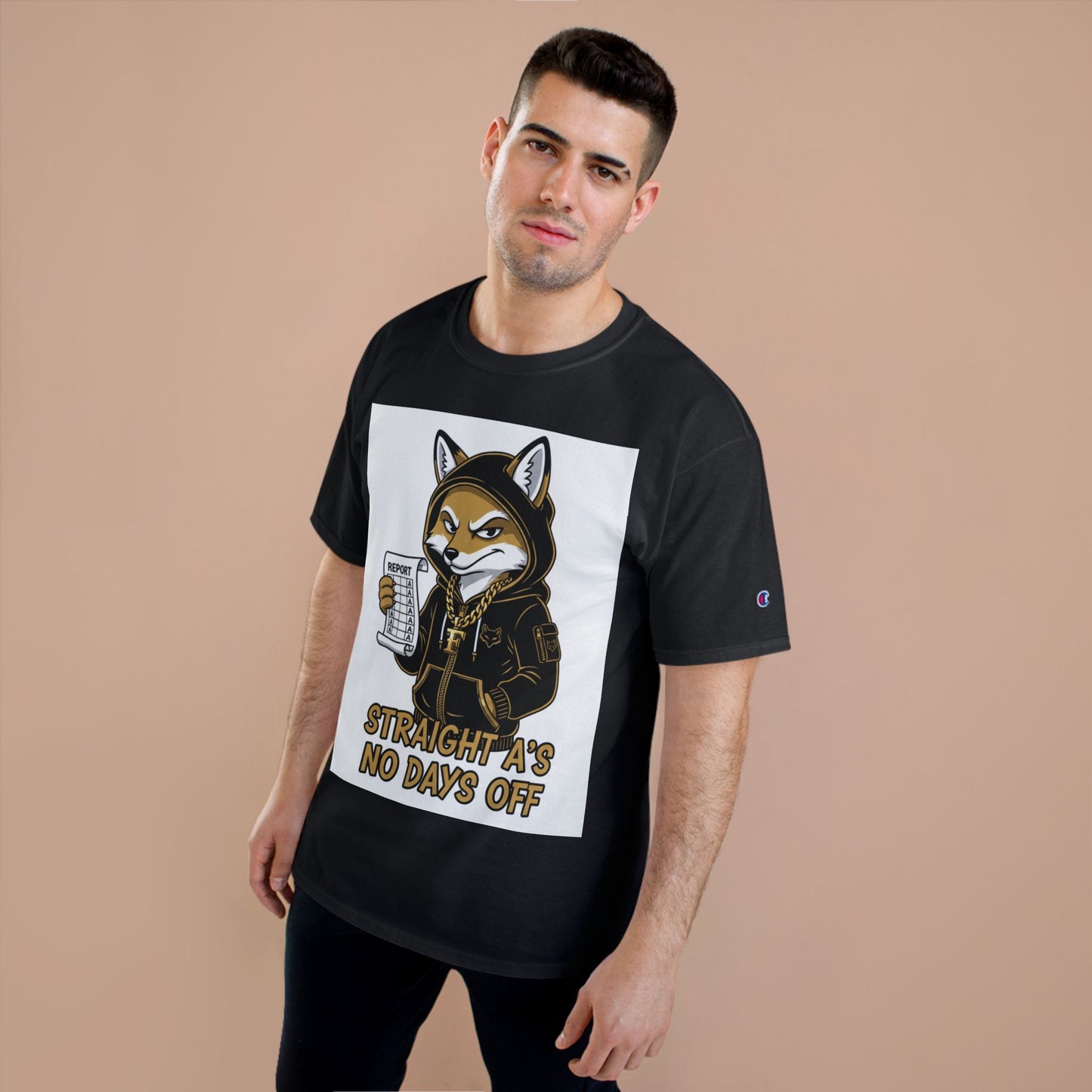 Straight A's No Days Off T-Shirt — Student Champion Tee