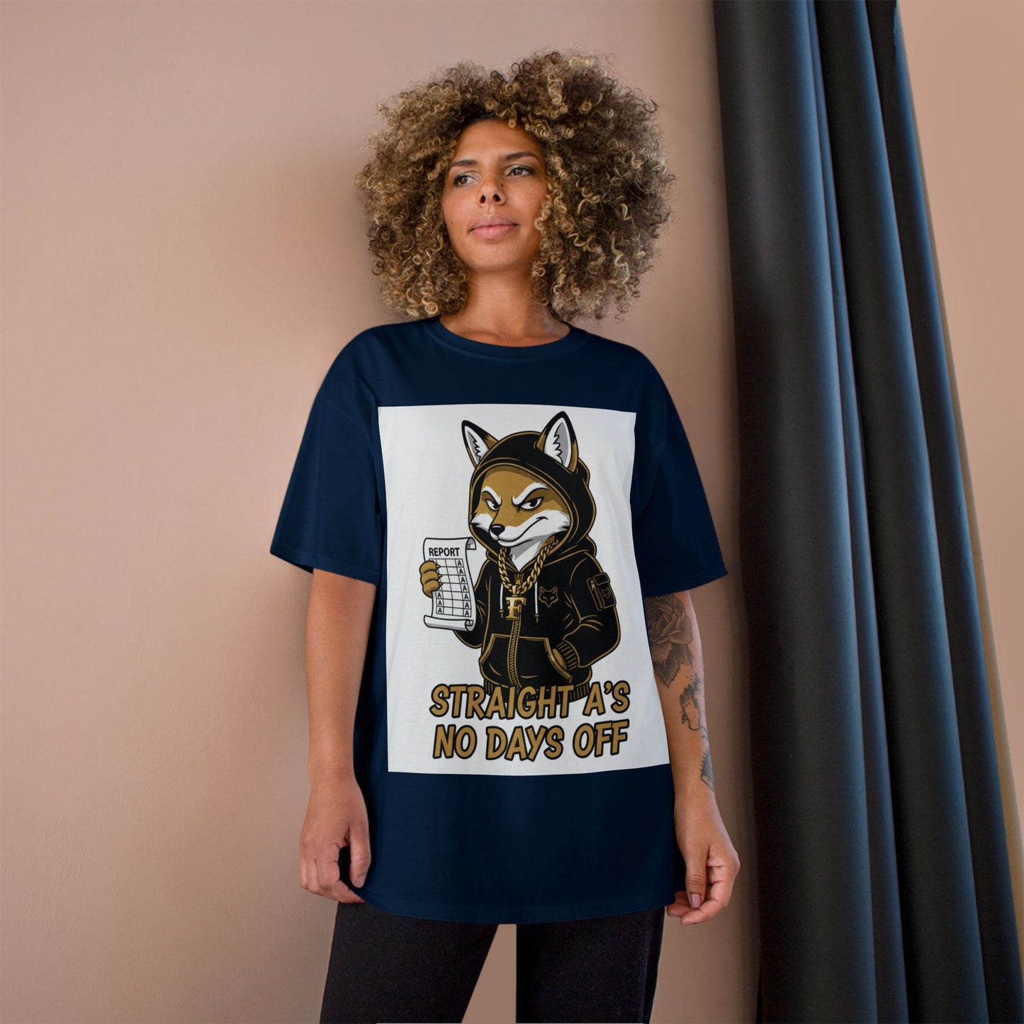 Straight A's No Days Off T-Shirt — Student Champion Tee