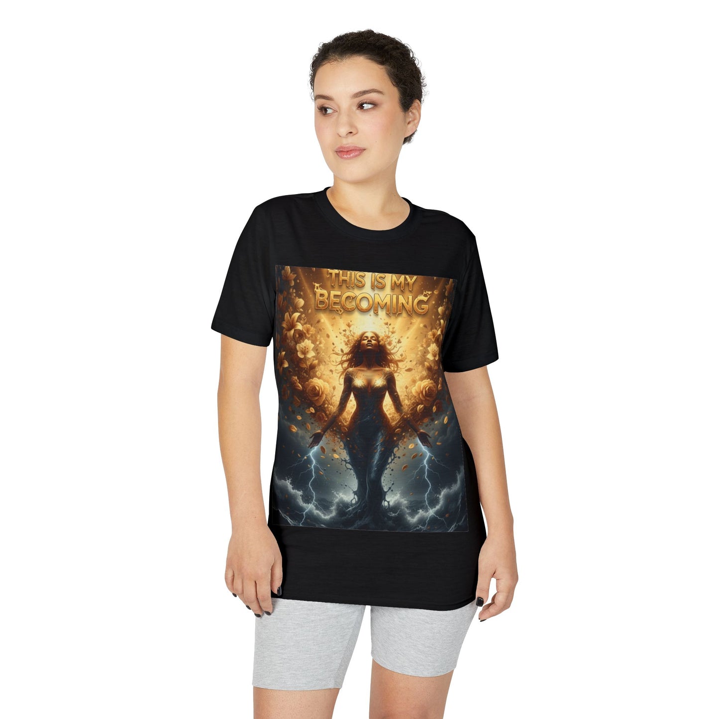 This Is My Becoming T-Shirt — Empowering Lightning Goddess Graphic Tee