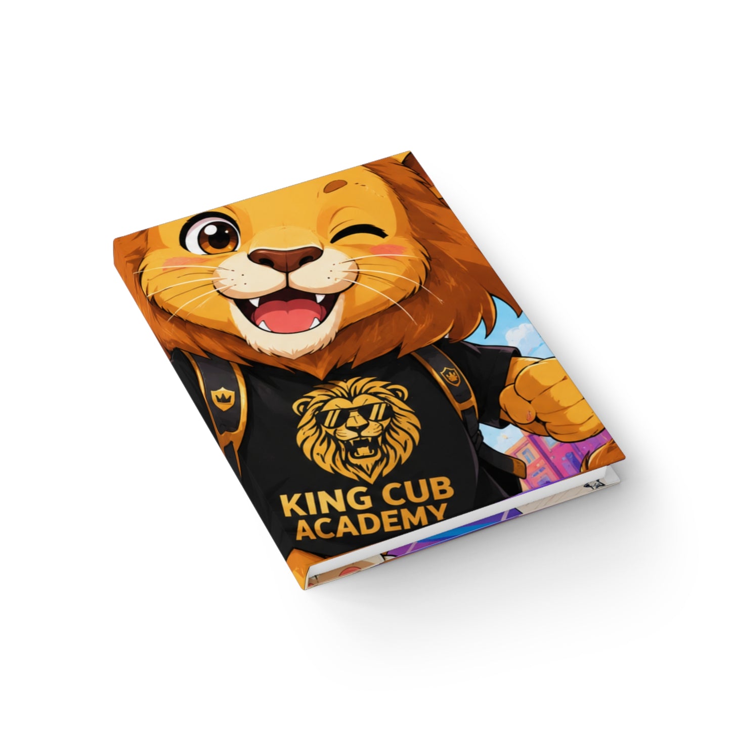 King Cub Academy Lion Journal — Ruled Line Notebook for Kids ("Knowledge Is Power")