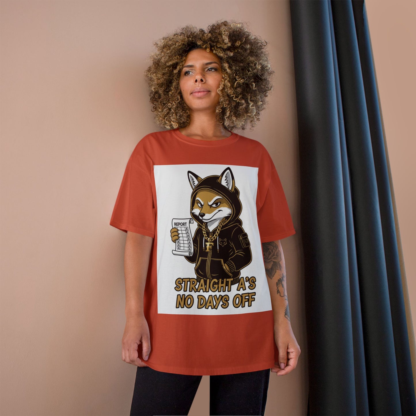Straight A's No Days Off T-Shirt — Student Champion Tee