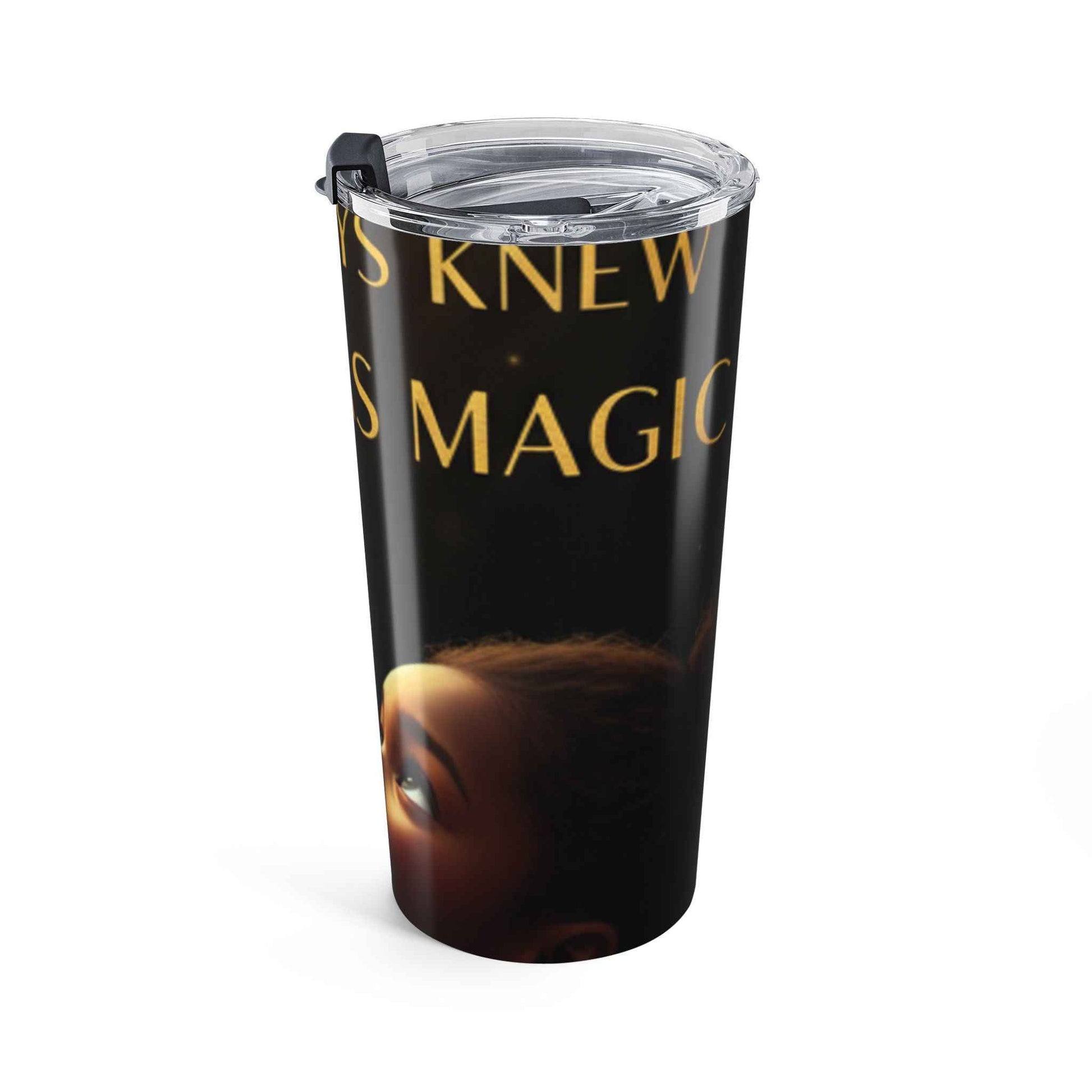20oz Black Butterfly Tumbler — 'Always Was Magic' Inspirational Travel Cup