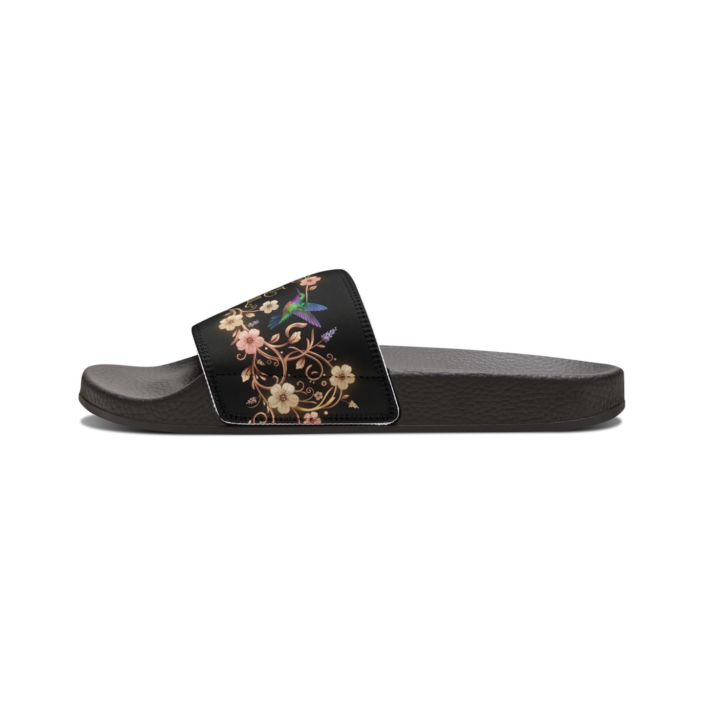 Floral Vintage Slide Sandals — Women's Removable-Strap Beach Slides