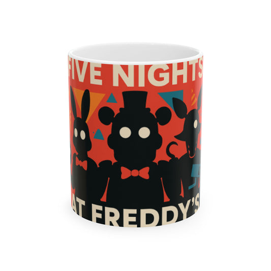 Five Nights at Freddy's Ceramic Mug | Gamer Gift | Unique Coffee Mug | Collectible Item | Fan Merchandise  Digital Art