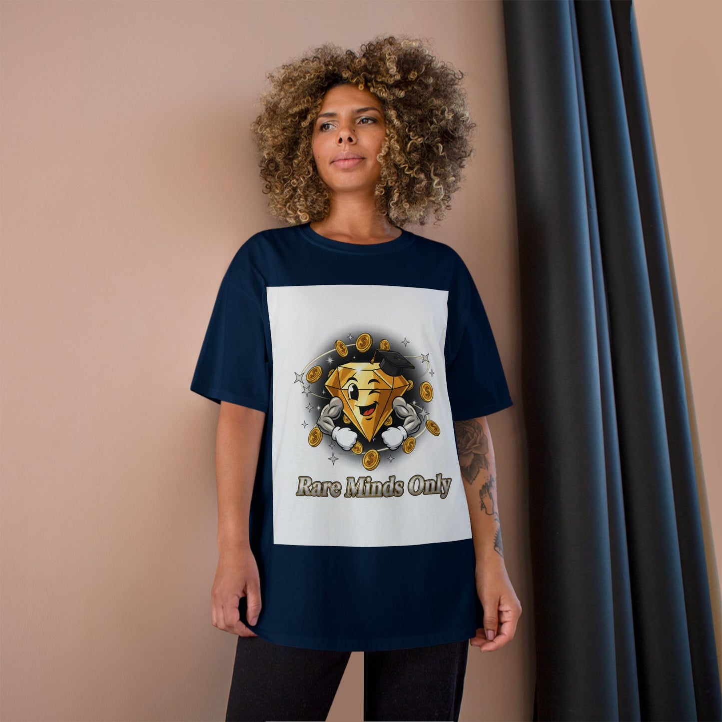Rare Minds Only T-Shirt — Crypto Coin Champion Graphic Tee
