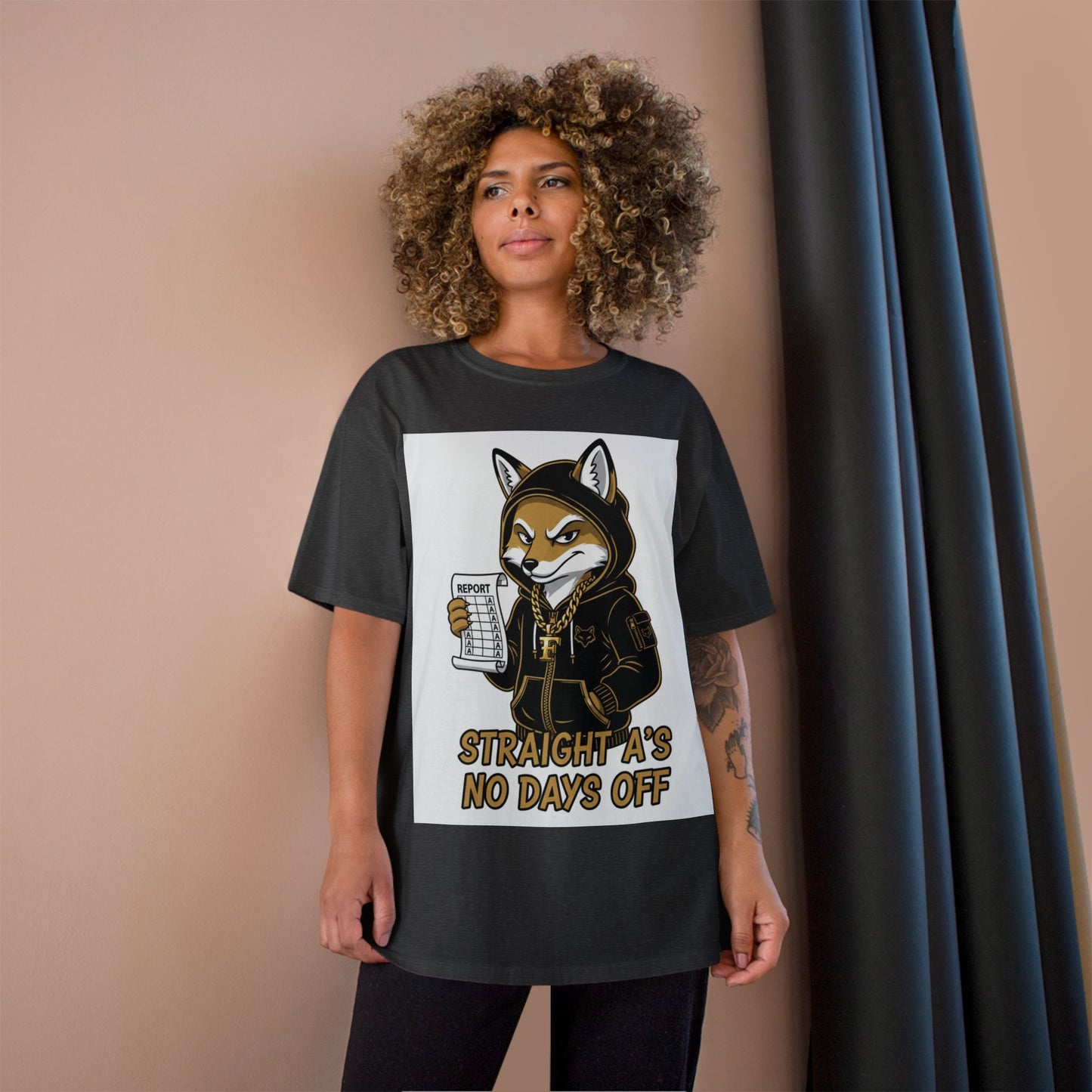 Straight A's No Days Off T-Shirt — Student Champion Tee