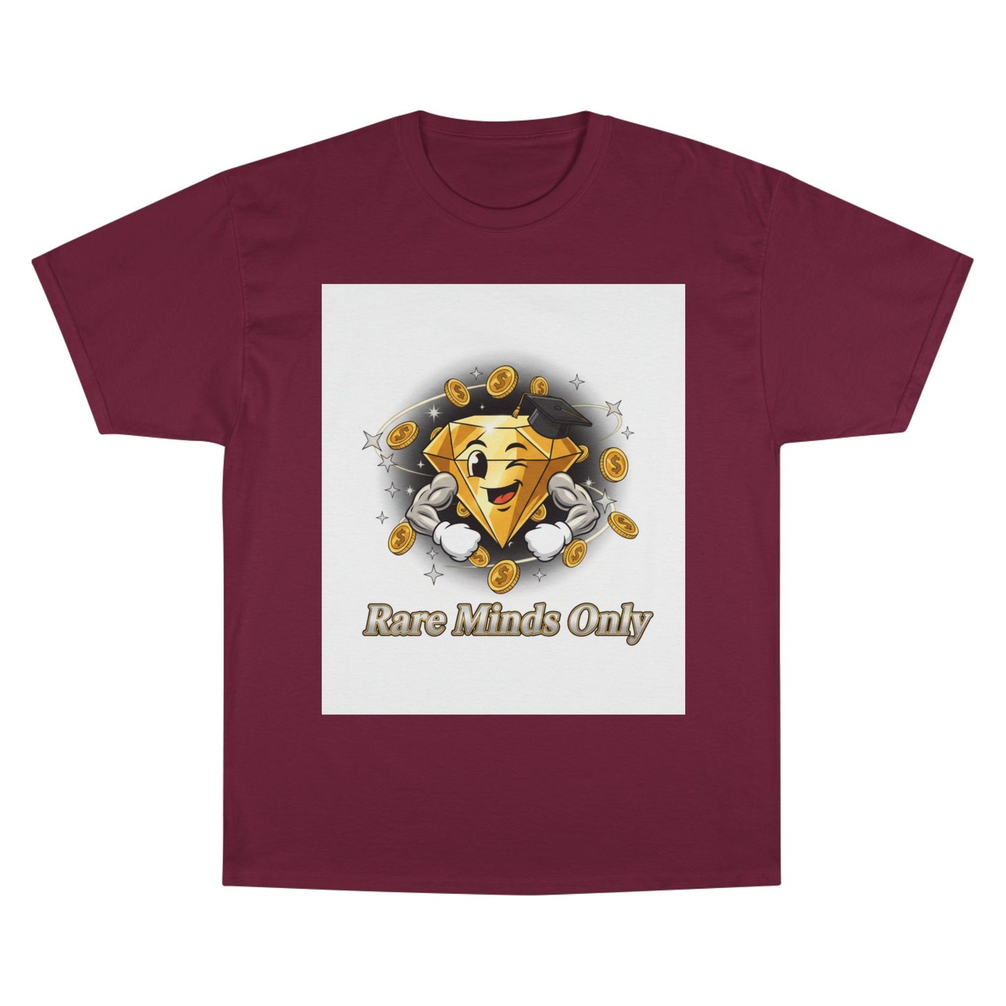 Rare Minds Only T-Shirt — Crypto Coin Champion Graphic Tee